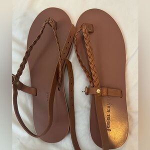 JENNI KAYNE Leather Mila Sandal